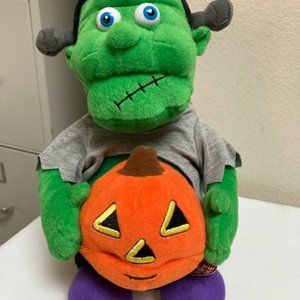 Halloween Frankenstein with Pumpkin Animatronic - Sings Monster Mash